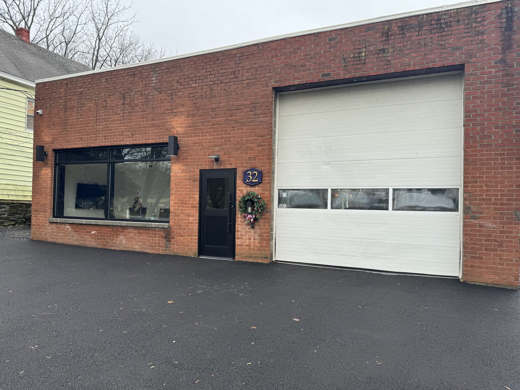 Front of Doug's commercial garage
